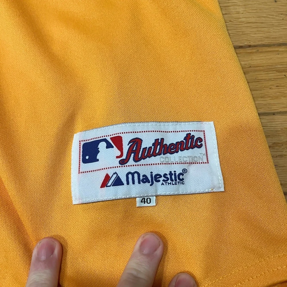 AUTHENTIC MAJESTIC 40 , OAKLAND A'S ATHLETICS FLEX BASE Jersey BNWT Old Stock - Picture 2 of 8